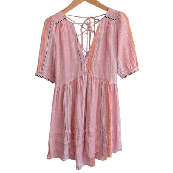 Lemlem x H&M Striped Linen Mini Dress - Picture 2 of 5